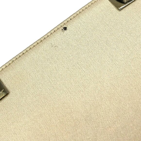 SALVATORE FERRAGAMO BEIGE SATIN HANDBAG Q210141 NQ01745 BN01 - Picture 5 of 10